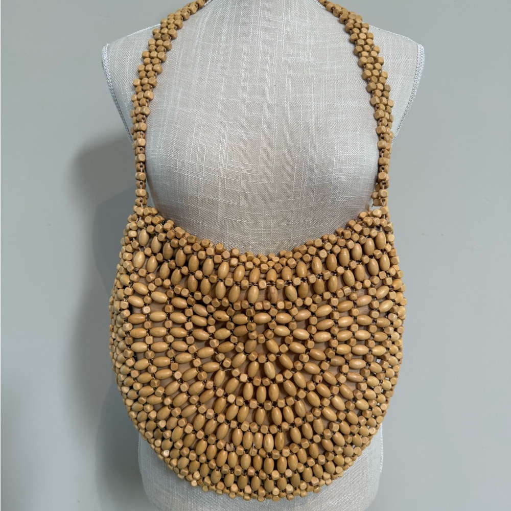Sak Natural Beaded Shoulder Bag
